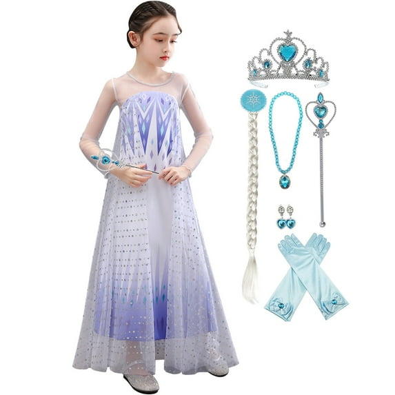 Girls Princess Dress Up Costumes Halloween Fancy Dress