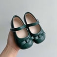 thumbnail image 1 of Girls Princess Dress Shoes, Cute Flower Mary Jane Flats for Flower Girl Party Wedding Green 9.5, 1 of 7