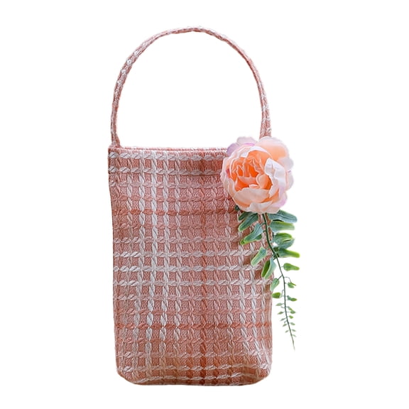 Girls Princess Flower Handbag Purses Cute Cell Phone Crossbody Bag Handbag with Handle for Girls Little Pouch Tote Handbag for Gift Packaging Valentine's Day Handbag