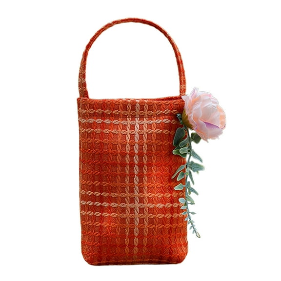 Girls Princess Flower Handbag Purses Cute Cell Phone Crossbody Bag Handbag with Handle for Girls Little Pouch Tote Handbag for Gift Packaging Valentine's Day Handbag