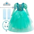 thumbnail image 1 of Girls Princess Mermaid Dress Up Costume with Accessories, 1 of 7