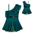 thumbnail image 1 of Girls Princess One Piece Bathing Suit, Adjustable One-Shoulder Sling Swimsuits, 1 of 5