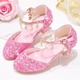 thumbnail image 1 of Girls Princess Shoes Sequin Party Shoe Girls' Mary Jane Shoes Bling Sandals Little Girl Sparkle Wedding Dress Up Shoe Cosplay Dance Shoes for Party Birthday Pink 13.5 M, 1 of 6