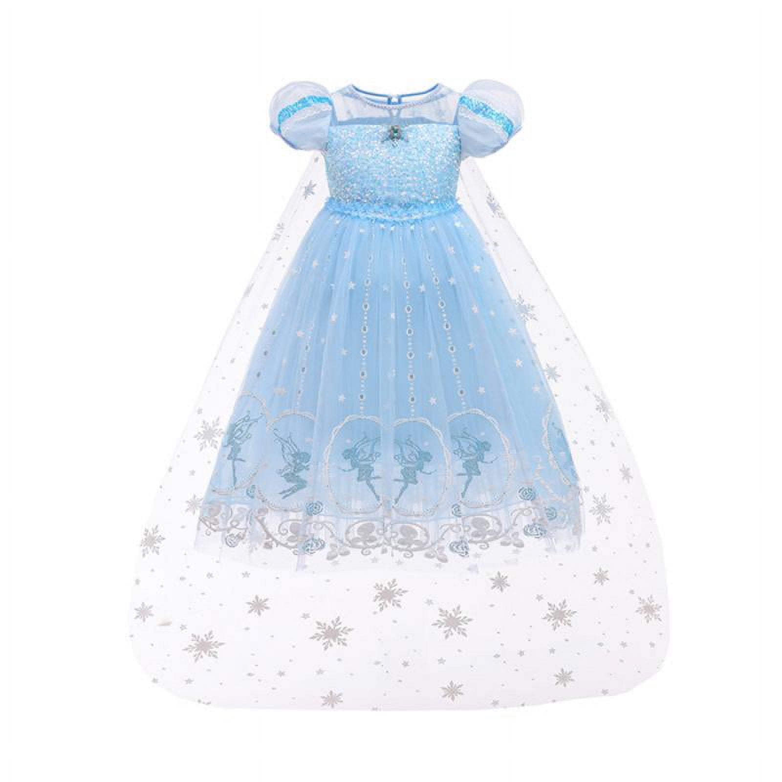 blue ice queen dress Ice Queen Dress and Cape Set Style B 10