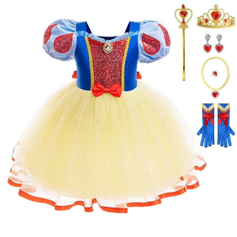 white christmas dresses Snow White Dress Baby Kid Girl Snow Christmas Princess Dress by MomyMall