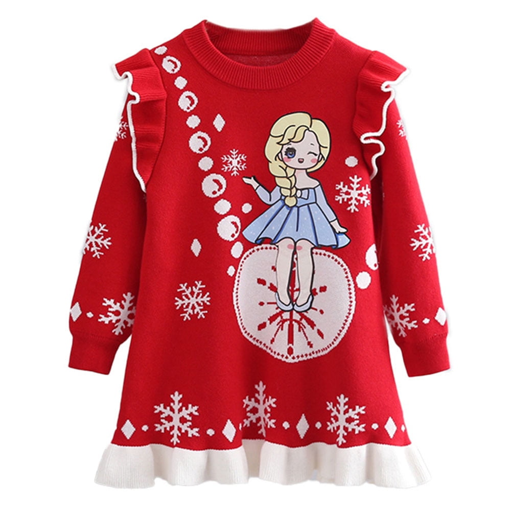 Sweatshirt Dress Girls Christmas Dress Asda Christmas Red Disco