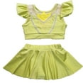 thumbnail image 1 of Girls Princess Swimsuit Bathing Suits Girl Ruffled Tankini Bikini Two Piece Swimwear Beachwear, 1 of 6