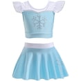 thumbnail image 1 of Girls Princess Two Piece Swimsuit Set Ruffle Bathing Bikini Suit Role Play Swimwear, 1 of 6