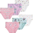 thumbnail image 1 of Girls Princess Underwear Little Kids Unicorn Panties Toddler Cotton Breathable Comfort Mermaid Briefs Childrens 6 Pack Undies Size 5, 1 of 6