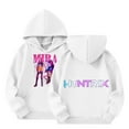thumbnail image 1 of Girls Print Hooded Sweatshirt Autumn Winter Warm Cozy Pullover Casual Long Sleeve Outerwear Soft Comfort Fit Daily Wear For Teen White,130, 1 of 7