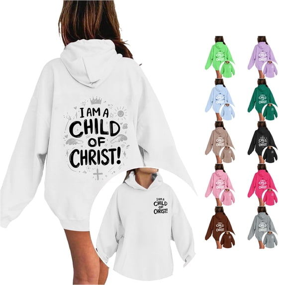 Girls Print Hoodie Long Sleeve Fleece Casual Pullover Top For Kids