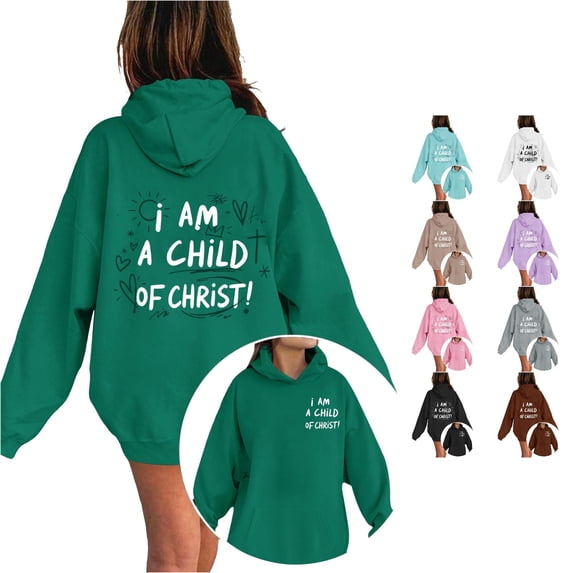Girls Print Hoodie Long Sleeve Fleece Casual Pullover Top For Kids