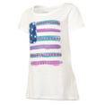 thumbnail image 1 of Girls Printed Short Sleeve Ruffle Shirttail T-shirt, 1 of 3