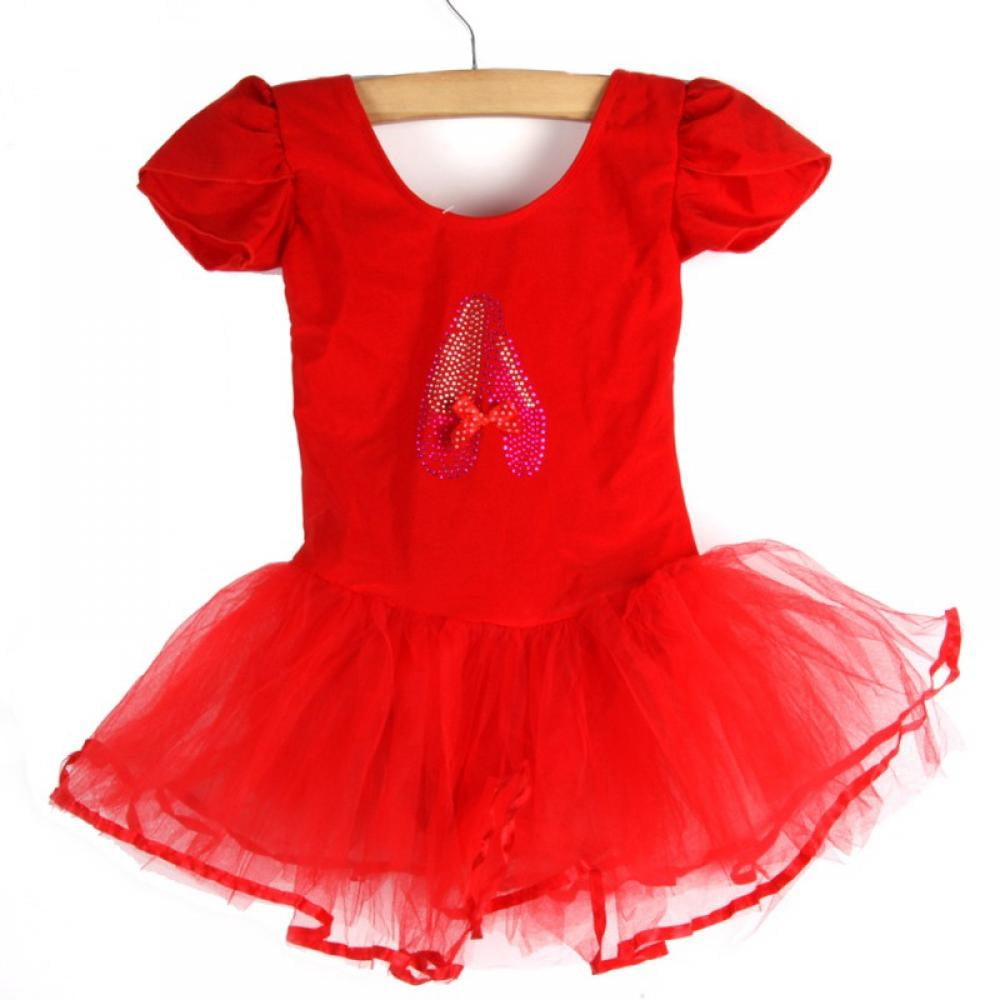 Girls' Gymnastics Leotard With Tutu Skirt - Ballet Dance Dress Costume For Ages 2-12, All Seasons