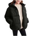 thumbnail image 1 of Girls Puffer Jackets Hooded Full Zip Warm Windproof Winter Coats Outerwear Size 11-12t, 1 of 5