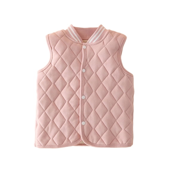 Girls Puffer Vest Boys Vest Light Weight Down Vest with Button Down Sleeveless Jacket Winter Warm Outerwear 4-5 Years