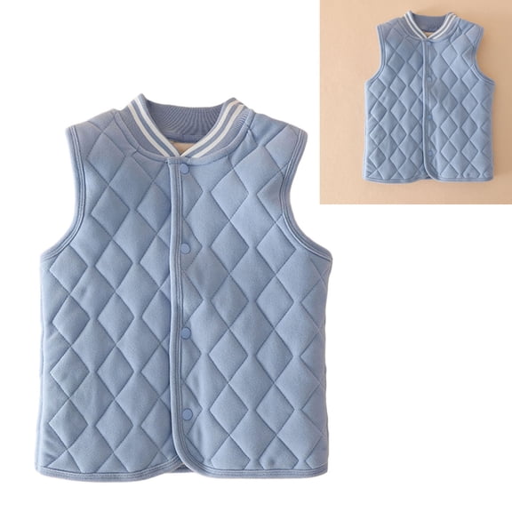 Girls Puffer Vest Boys Vest Lightweight Water-Resistant Button Down Cute Jacket Sleeveless Teen Winter Jacket 13-16 Years