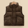 thumbnail image 1 of Girls Puffer Vest Girls Vest Lightweight Puffer Jacket Sleeveless Child Puffer Jacket for Little Boys 3-4 Years, 1 of 4