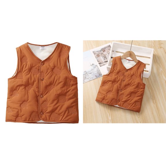 Girls Puffer Vest Girls Vest Lightweight Water-Resistant Button Down Cute Jackets Sleeveless Winter Clothes 18-24 Months