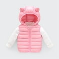thumbnail image 1 of Girls Puffer Vest Kids Boys Winter Vest Hooded Jacket Sleeveless Lightweight Jacket Child Jacket for Little Boys 5-6 Years, 1 of 4