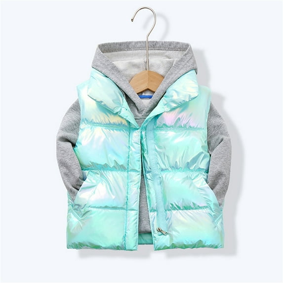 Girls Puffer Vest Lightweight Sleeveless Outerwear Jackets & Vests Kids Boys' Outerwear Vests Girls Size 9-10 Years Clothes