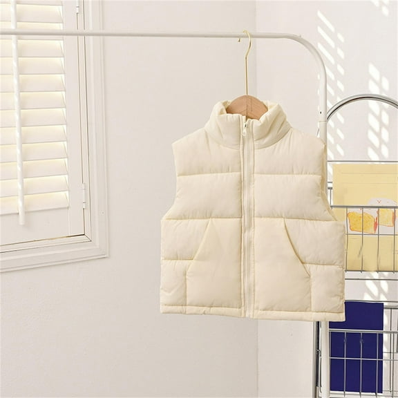 Girls Puffer Vest Lightweight Sleeveless Outerwear Vests Kids Kids Winter Clothes Girls Vest Size 5-6 Years