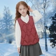 thumbnail image 1 of Girls Puffy Vest Lightweight Sleeveless Outerwear Vests Teen Winter Vest Girls Clothing Size . 13-14Years, 1 of 8
