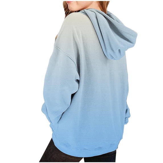 Girls Pullover Hooded Sweatshirt, Toddler Kids Fleece Pullover Hoodie Sweatshirts with Pockets Long Sleeve Hoodies Tops Warm Winter Shirts Coat Blue 13T