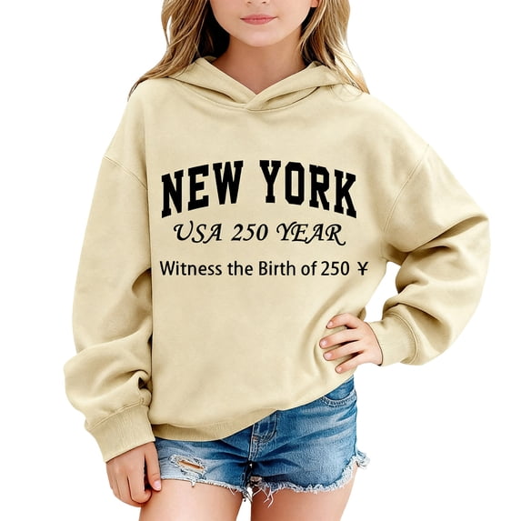 Girls Pullover Hoodie Soft Cozy Sweatshirt For Everyday Casual Wear And Outdoor Activities With Cute Design