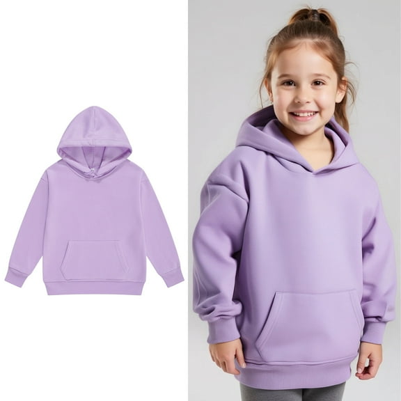 Girls Pullover Hoodie Sweatshirt For Toddlers And Kids Cozy Casual Wear