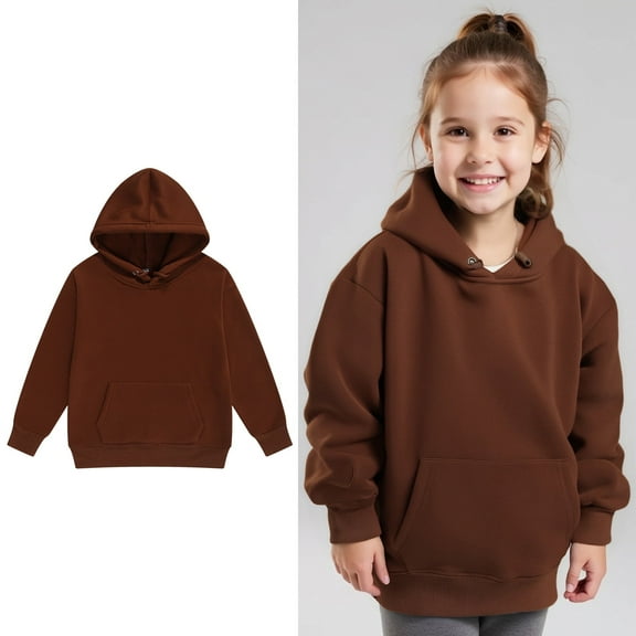 Girls Pullover Hoodie Sweatshirt For Toddlers And Kids Cozy Casual Wear