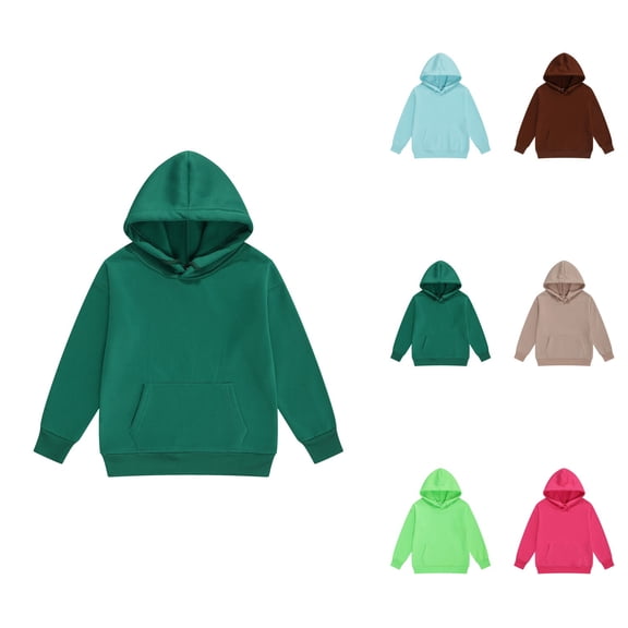 Girls Pullover Hoodie Sweatshirt for Toddlers and Kids Cozy Casual Wear