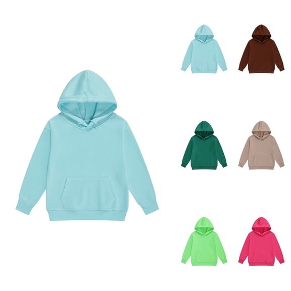 Girls Pullover Hoodie Sweatshirt for Toddlers and Kids Cozy Casual Wear