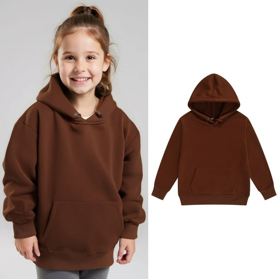 Girls Pullover Hoodie Sweatshirts For Toddlers And Kids Comfortable Casual Outerwear