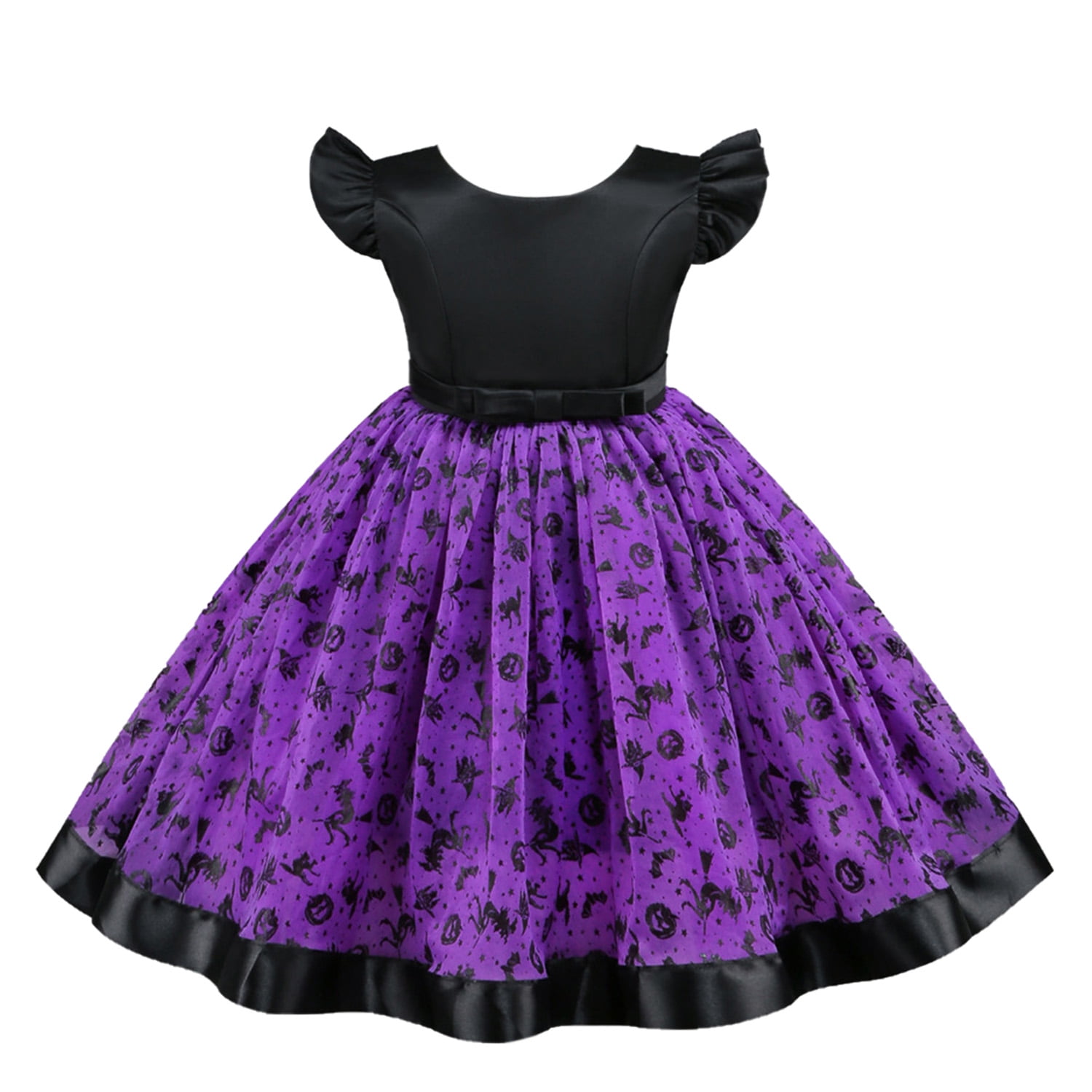 fitted lace wedding dress Halloween Purple Ghost Flying Sleeve Dress  Rylee Faith Designs