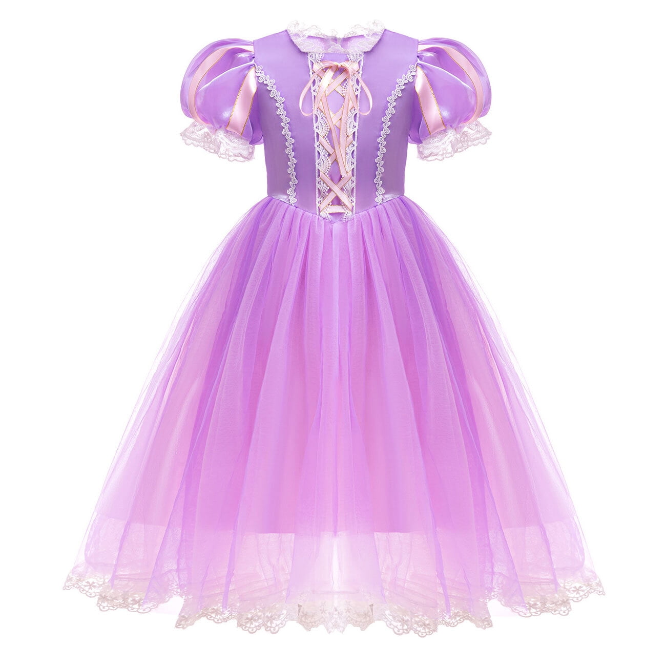 Purple Girls Prom Dress Children Birthday Princess Dress