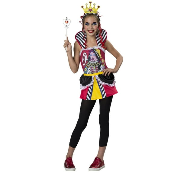 Girls Queen of Hearts Halloween Costume Medium (8-10)