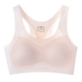 thumbnail image 1 of Girls Raceback Training Bra Wireless Fixed Padding Bras Soft Lightweight Breathable Sport Bras for 11-18 Years, 1 of 8