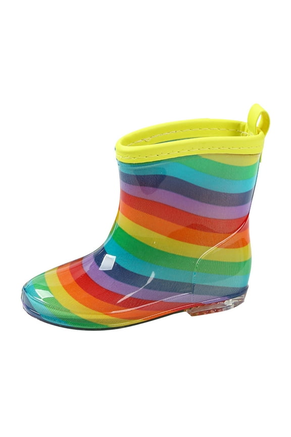 Girls Rain Boots Fun Patterns Waterproof Toddler Boots Kids Water Boots for Toddlers Girls