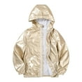 thumbnail image 1 of Girls Rain Jacket Lightweight Windbreaker Coat With Hood Coats for Girls Big Kids, 1 of 3