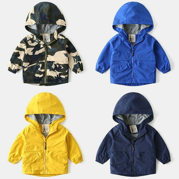 Girls Rain Jackets 7-16 Kids Boys Girls Jacket with Hood Toddler Outerwear Warm Autumn Winter Youth Coat 3-12 Years Toddler Winter Coat