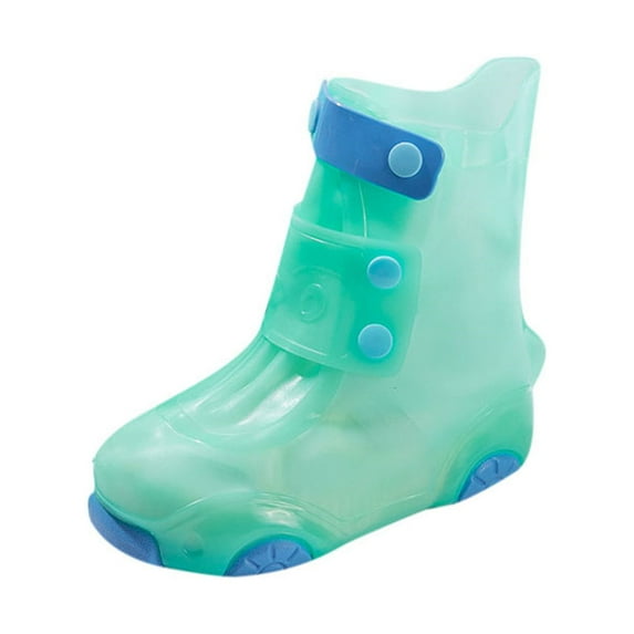 Girls' Rain Shoes Rain Boots with Easy-On Handles in Fun Patterns for Toddlers and Kids Children's Shoes Cover Save Big