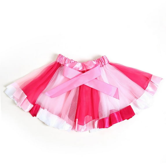Girls Rainbow Color Tutu Skirt Funny Women's Colorful Layered Tulle Skirt Cute Princess Ballet Tutu Skirt for Prom