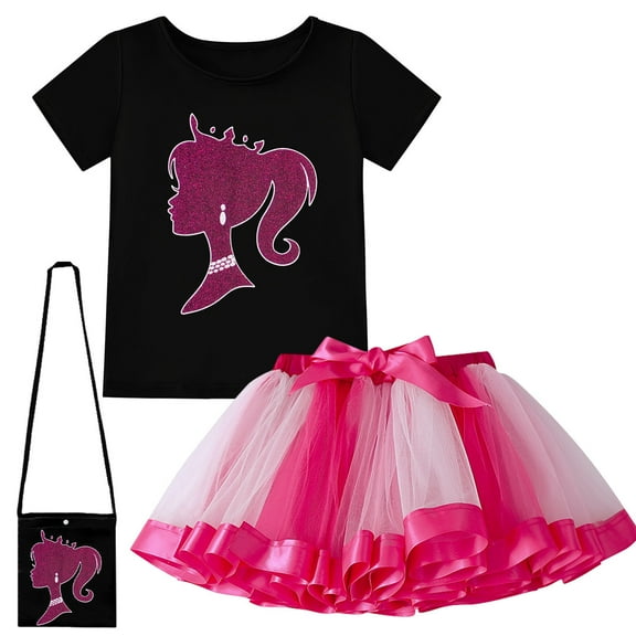 Girls Rainbow Tutu Tulle Dress Set Toddler Kids Birthday Outfit Halloween Christmas Dress Up