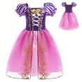 thumbnail image 1 of Girls Princess Costume Dress Female Puff Sleeve Fancy Dress Up, Size for 8-9Y Little Girls, 1 of 6