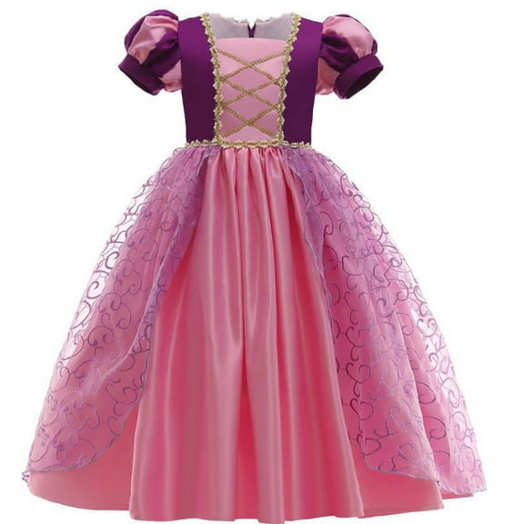 Girls Rapunzel Princess Costume Birthday Party Cosplay dress Chritmas Halloween