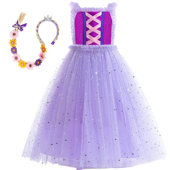 Girls Sophia Costume w/Accessories Female Sleeveless Princess Dress, Little Girls 3-9Y