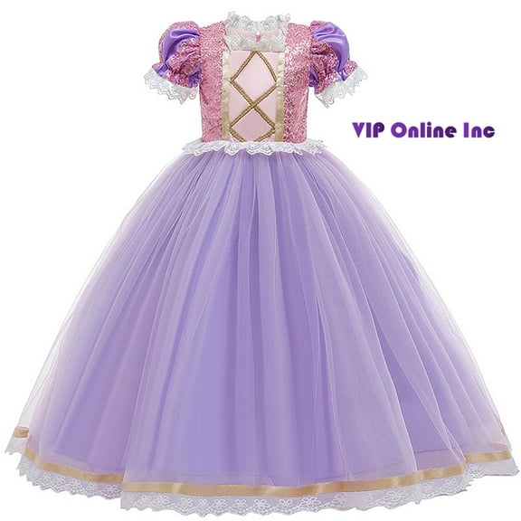 Girls Rapunzel Princess Sofia Costume Birthday Christmas Halloween Cosplay Carnival Fancy Dress
