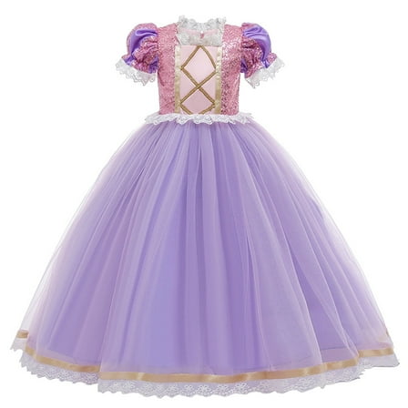Girls Princess Costume Birthday Christmas Halloween Cosplay Carnival Fancy Dress,Child 3t
