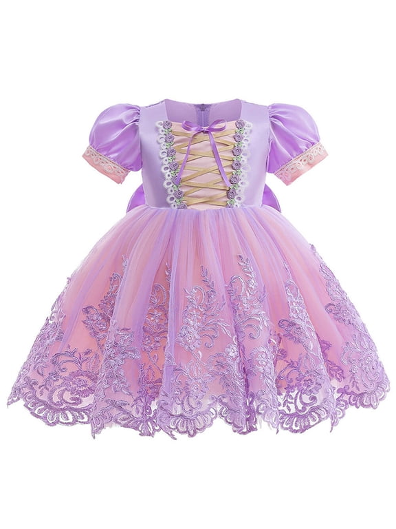 Girls Princess Costume Female Halloween Cosplay Fancy Dress Outfits for Little Girls 1-7T